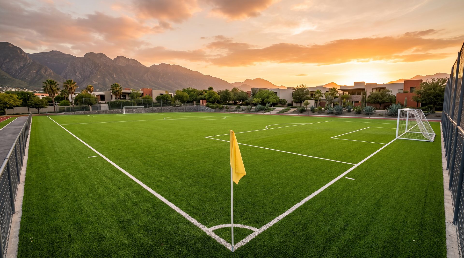 Cancha de fútbol de pasto sintético