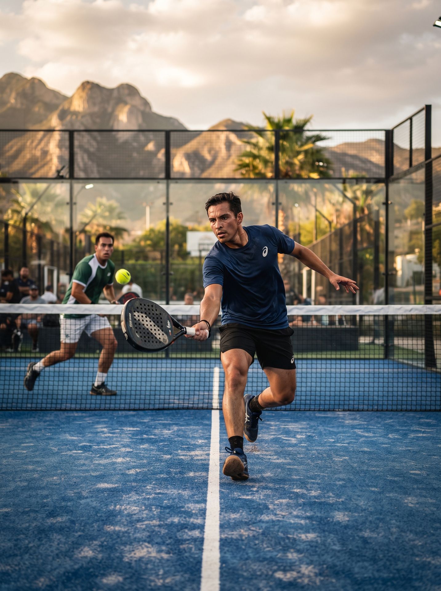 Juego en cancha de pádel